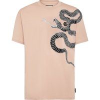 Baumwoll-T-Shirt mit Schlangen-Grafik