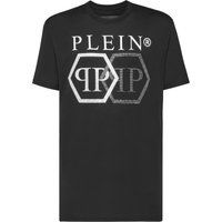 T-Shirt mit Strass-Logo-Grafik