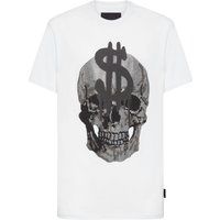 T-Shirt mit Totenkopf-Grafikprint