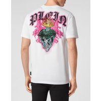 Baumwoll T-Shirt mit Grafikprint