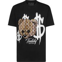 Baumwoll-T-Shirt mit Teddybär-Grafik