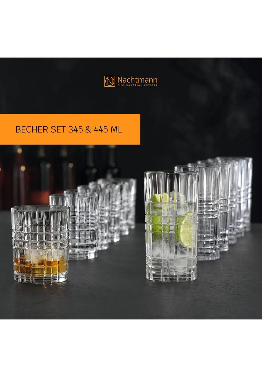 Nachtmann Becherset "Square", 12-teilig, transparent