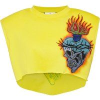 Verziertes grafisches Crop-Top