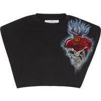 Verziertes grafisches Crop-Top