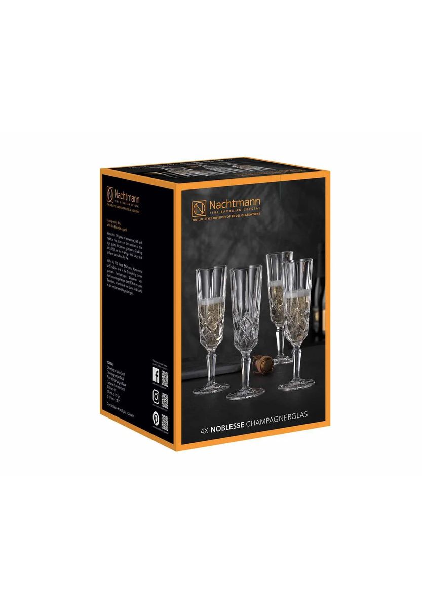 Nachtmann Champagnerglas "Noblesse", 4er-Set, transparent