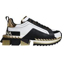 Portofino Sneaker WeißSchwarzGold