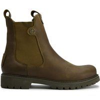 Khaki Chelsea Boots aus Leder