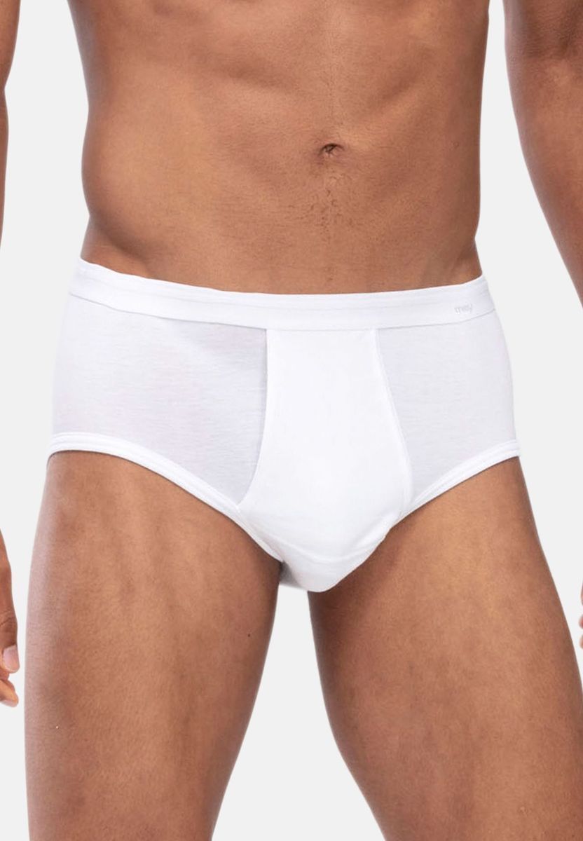 Klassischer weißer Baumwollslip