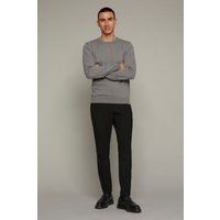 Klassischer Feinstrick Rundhals Pullover