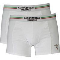 Klassisches Weißes Baumwoll-Boxershorts-Set