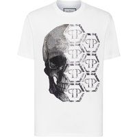 T-Shirt mit Totenkopf-Grafik aus Baumwolljersey