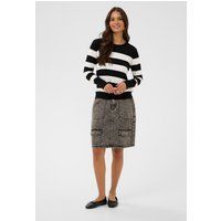 Gestreifter Strickpullover Regular Fit