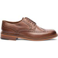 Klassischer Leder Brogue Derby Schuh