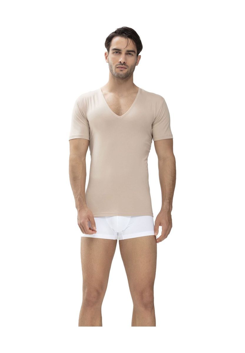 Herren Slim Fit T-Shirt mit tiefem V-Ausschnitt