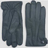 Olivgrüne italienische Lederhandschuhe