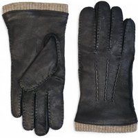 Herrenhandschuhe aus italienischem Leder mit Wollfutter