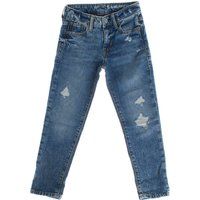 Girlfriend Jeans im Used-Look für Mädchen