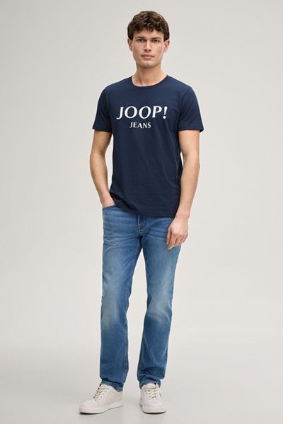 Joop! Jeans Alex marineblaues T-Shirt mit Logo-Print
