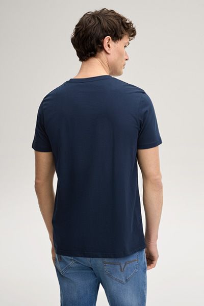 Joop! Jeans Alex marineblaues T-Shirt mit Logo-Print