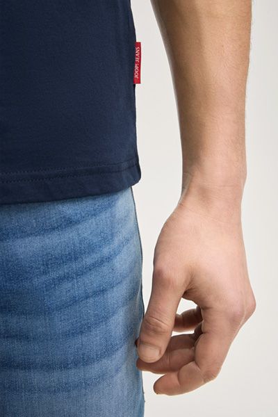 Joop! Jeans Alex marineblaues T-Shirt mit Logo-Print