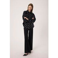 Langarm Polka Dot Hemd