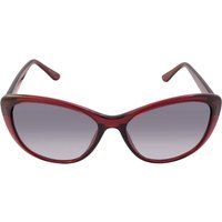 Calvin Klein - Farbverlauf-Sonnenbrille für Damen (Burgunderrot/Grau)
