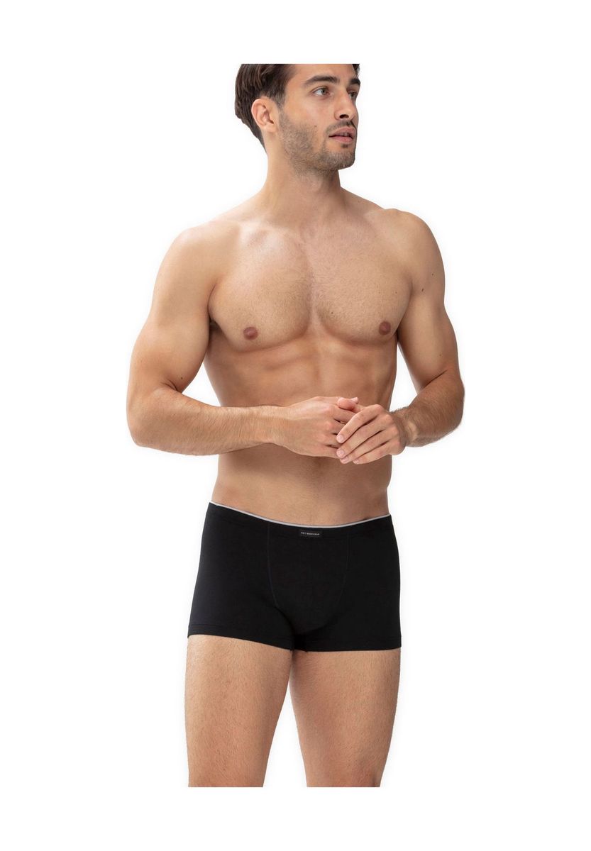 Klassische einfarbige schwarze Boxershorts
