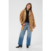Locker geschnittene Jacke aus Faux Shearling