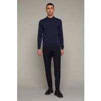 Herren Langarm Strick Polo Shirt