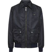 Bomberjacke mit Monogramm-Muster und Reißverschluss