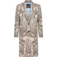 Wollmantel mit Paisley-Muster