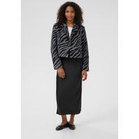 Kurz Blazer Jacke mit Zebraprint