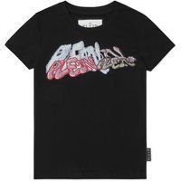 T-Shirt Round Neck With Crystals Bombing Graffiti