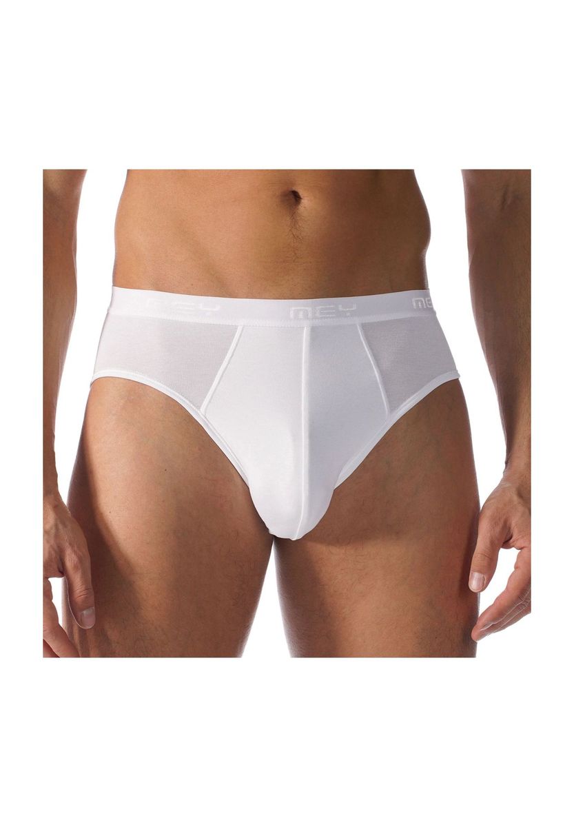 Klassischer Weißer Slip mit Logo-Bund