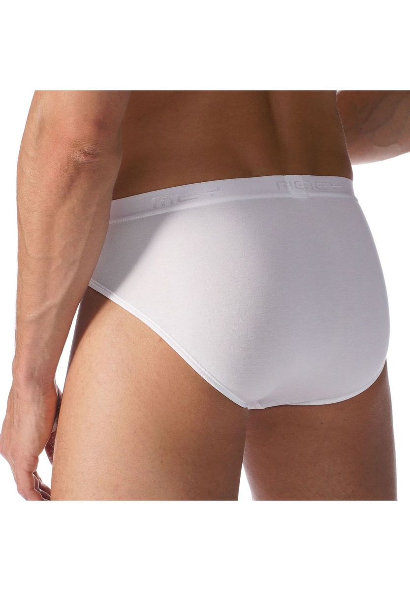 Klassischer Weißer Slip mit Logo-Bund