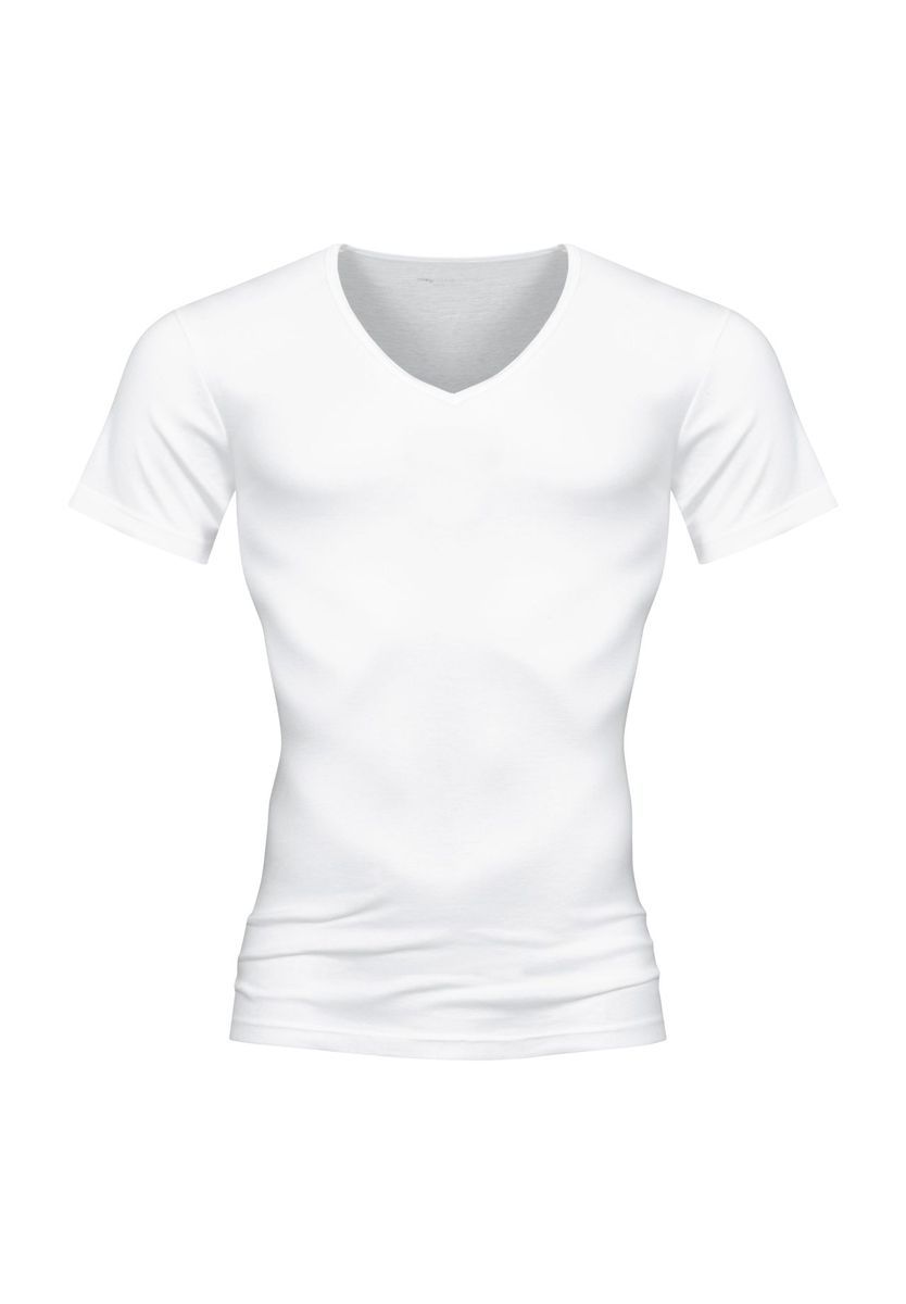 Figurbetontes V-Ausschnitt T-Shirt