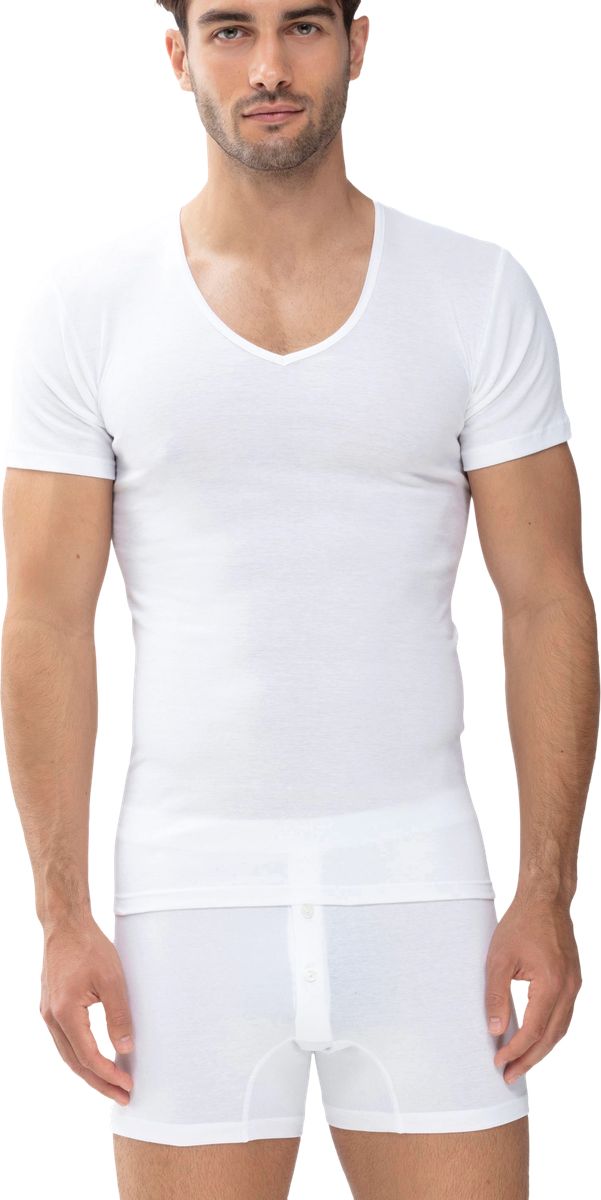 Figurbetontes V-Ausschnitt T-Shirt