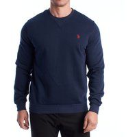 Herren Fleece-Sweatshirt mit Rundhalsausschnitt