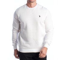 Herren Fleece-Sweatshirt mit Rundhalsausschnitt