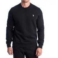 Herren Fleece-Sweatshirt mit Rundhalsausschnitt