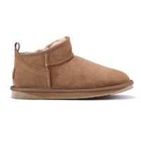 Bequeme, taupefarbene Wildleder-Stiefeletten