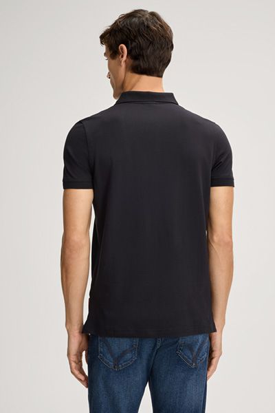 Joop Jeans Schwarzes Baumwoll-Poloshirt Kurzarm für Herren