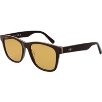 Quadratische Sonnenbrille mit gelben Gläsern