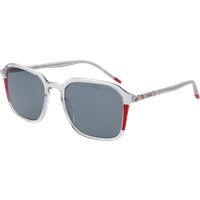 Quadratische transparente Sonnenbrille mit Acetatrahmen