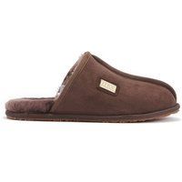 Herren Hausschuhe aus Wildleder und Schaffell