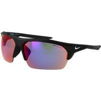 Sportliche Halbrand-Sonnenbrille mit verspiegelten Gläsern