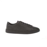 Klassische schwarze Tennis-Sneakers aus Leder