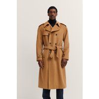 Klassischer Trenchcoat aus Wollmischung