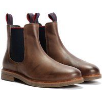 Ben Sherman Walker Chelsea Leder Herren Braune Stiefel