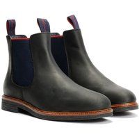 Ben Sherman Walker Chelsea Leder Herren Schwarze Stiefel
